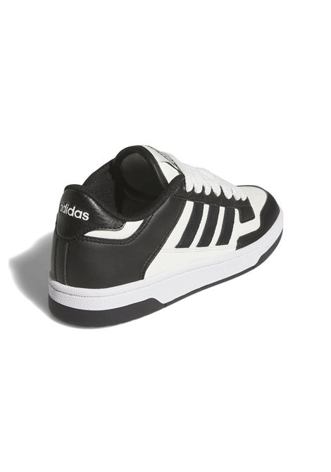 Adidas Rapid Court Shoes White Black Junior ADIDAS CORE | Sneakers | JR0166-